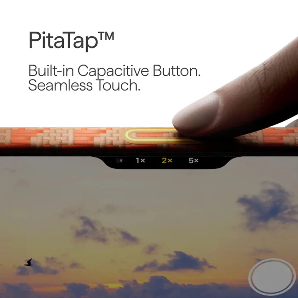 Pitaka รุ่น Happiness Rides Edge Case (PitaTap™) - เคส iPhone 16 Pro - สี Amber 5 Pitaka รุ่น Happiness Rides Edge Case (PitaTap™) - เคส iPhone 16 Pro - สี Amber - Image 5