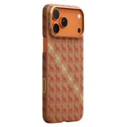 Pitaka รุ่น Happiness Rides Edge Case (PitaTap™) - เคส iPhone 17 Pro Max - สี Amber