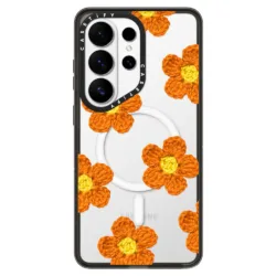 Casetify รุ่น Impact Case - เคส Galaxy S26 Ultra - ลาย Crochet Flowers - Red