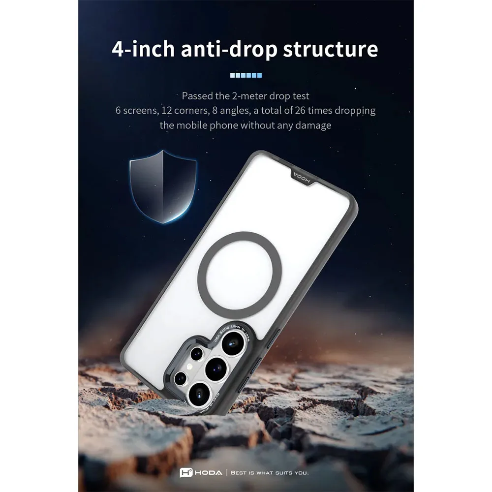 Hoda รุ่น Rough Case (Magnetic) - เคส Galaxy S26 Ultra - สี Black 3 Hoda รุ่น Rough Case (Magnetic) - เคส Galaxy S26 Ultra - สี Black - Image 3