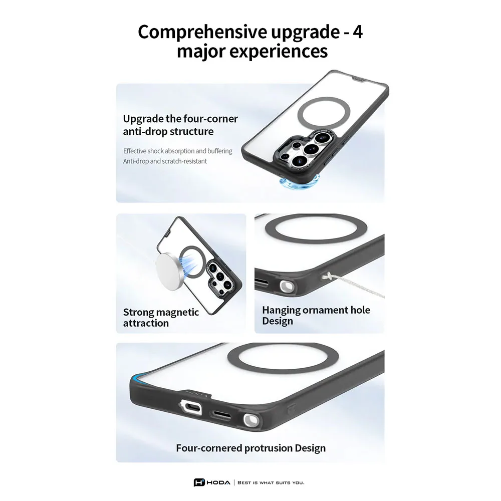 Hoda รุ่น Rough Case (Magnetic) - เคส Galaxy S26 Ultra - สี Black 11 Hoda รุ่น Rough Case (Magnetic) - เคส Galaxy S26 Ultra - สี Black - Image 11