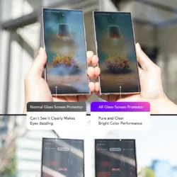 Hoda รุ่น Anti-Reflection (AR) Tempered Glass - ฟิล์มกระจก Galaxy S26 Ultra (พร้อมอุปกรณ์ช่วยติดตั้ง) 15 Hoda รุ่น Anti-Reflection (AR) Tempered Glass - ฟิล์มกระจก Galaxy S26 Ultra (พร้อมอุปกรณ์ช่วยติดตั้ง)