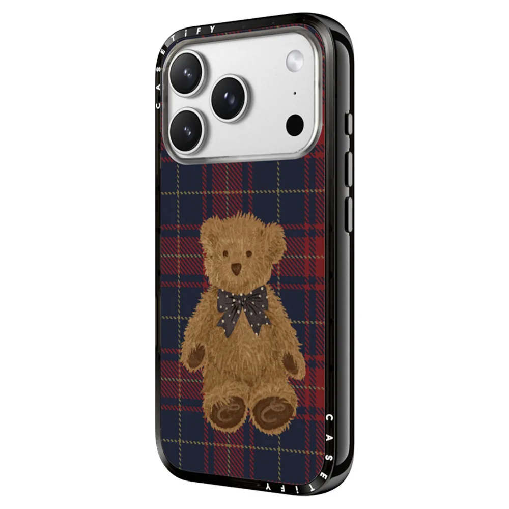 Casetify รุ่น Compact Case - เคส iPhone 17 Pro Max - ลาย Teddy Bear Plaid 2 Casetify รุ่น Compact Case - เคส iPhone 17 Pro Max - ลาย Teddy Bear Plaid - Image 2