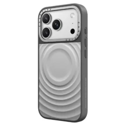 Casetify รุ่น Alloy Ripple Case - เคส iPhone 17 Pro Max - สี Silver on Grey