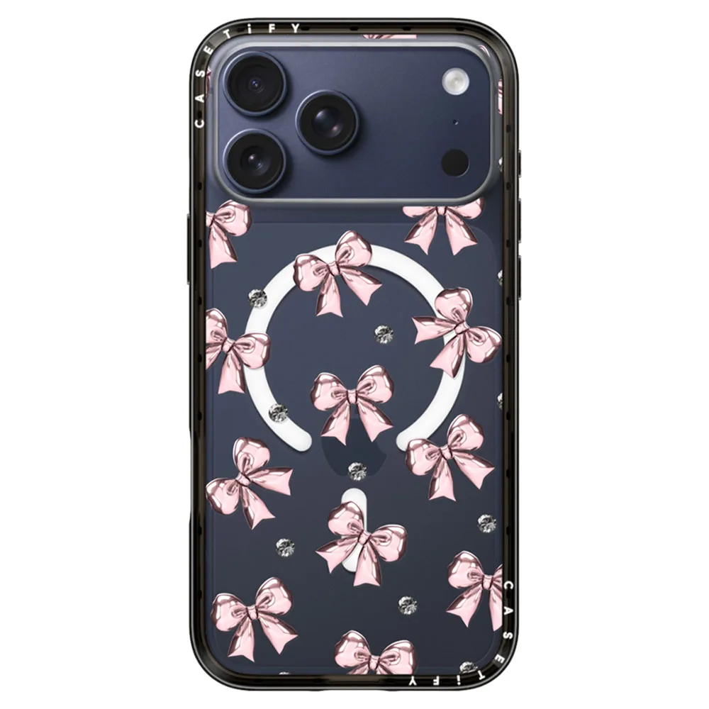 Casetify รุ่น Compact Case - เคส iPhone 17 Pro Max - ลาย Metallic Pink Ribbon 1 Casetify รุ่น Compact Case - เคส iPhone 17 Pro Max - ลาย Metallic Pink Ribbon