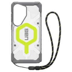 UAG รุ่น Pathfinder Clear (Magnetic) Bundle - เคส Galaxy S26 Ultra - สี Active Neon Lanyard