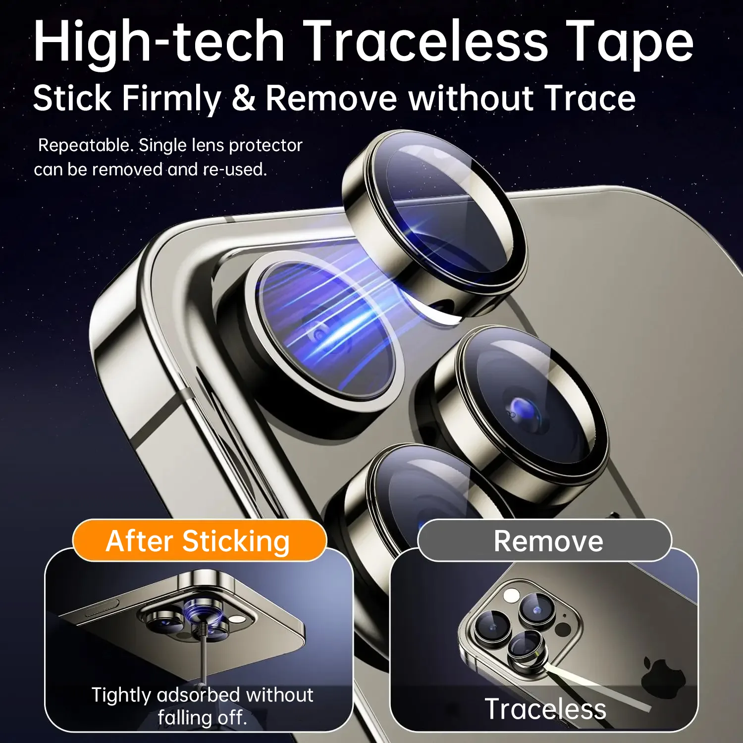 WiWU รุ่น Titan 3D Eagle Eye Lens Guard - กระจกเลนส์กล้อง iPhone 17 / 16 Plus 4 WiWU รุ่น Titan 3D Eagle Eye Lens Guard - กระจกเลนส์กล้อง iPhone 17 / 16 Plus - Image 4