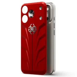 Golden Concept รุ่น RSR17 Magnetic Shield - แผ่นหลังเคส iPhone 17 Pro Max - สี Rosso Corsa