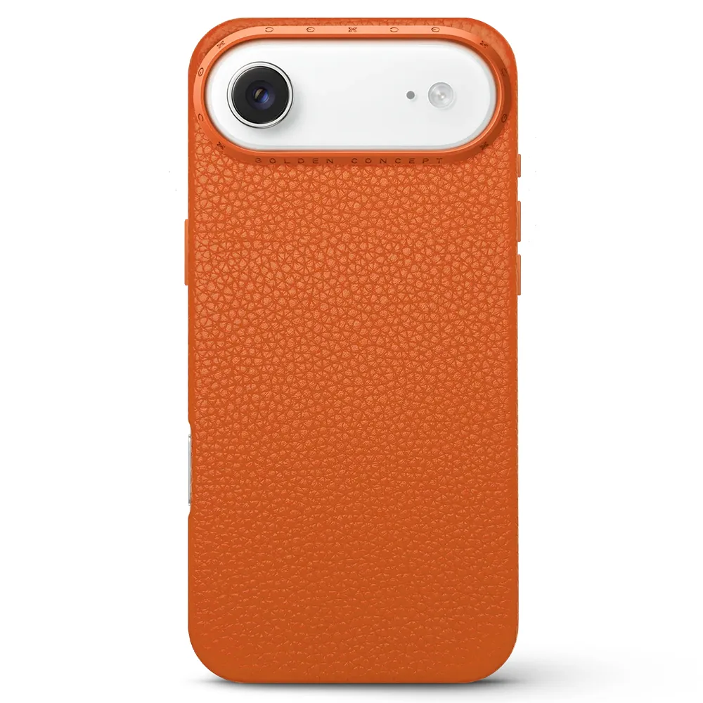 Golden Concept รุ่น Premium Leather - เคส iPhone Air - สี Full-Grain Leather Orange 1 Golden Concept รุ่น Premium Leather - เคส iPhone Air - สี Full-Grain Leather Orange
