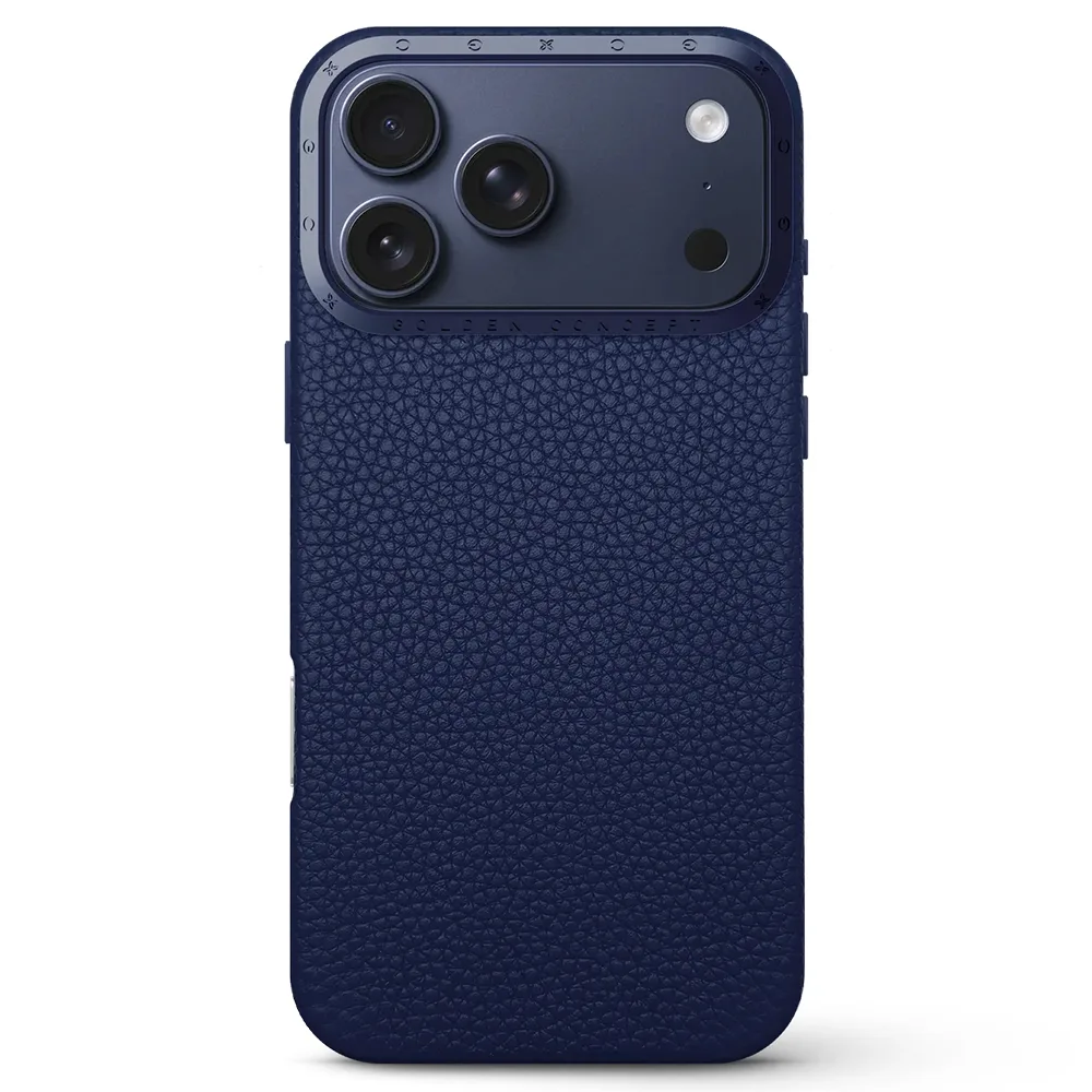 Golden Concept รุ่น Premium Leather - เคส iPhone 17 Pro Max - สี Full-Grain Leather Midnight Blue 1 Golden Concept รุ่น Premium Leather - เคส iPhone 17 Pro Max - สี Full-Grain Leather Midnight Blue