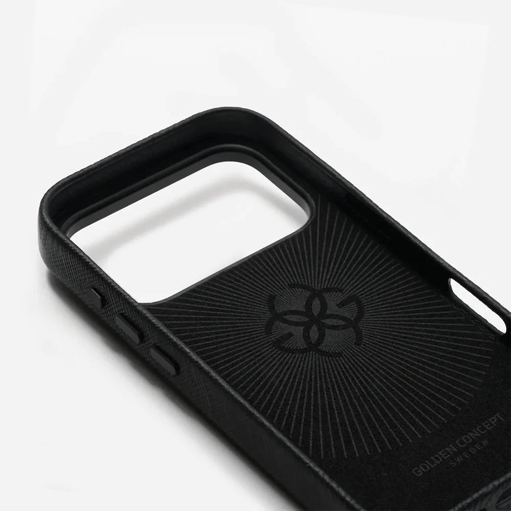 Golden Concept รุ่น Premium Leather - เคส iPhone 17 Pro Max - สี Full-Grain Leather Midnight Blue 2 Golden Concept รุ่น Premium Leather - เคส iPhone 17 Pro Max - สี Full-Grain Leather Midnight Blue - Image 2