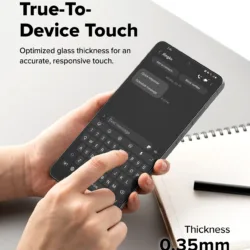 Ringke รุ่น Easy Slide Tempered Glass - ฟิล์มกระจก Galaxy S26 Plus (ฟิล์ม 2 แผ่น พร้อมอุปกรณ์ติดตั้ง)