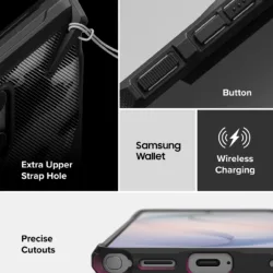 Ringke รุ่น Fusion X - เคส Galaxy S26 Ultra - สี Camo Black