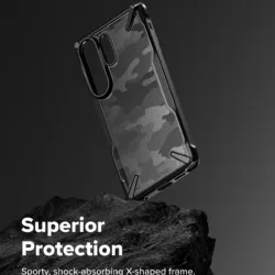 Ringke รุ่น Fusion X - เคส Galaxy S26 Ultra - สี Camo Black