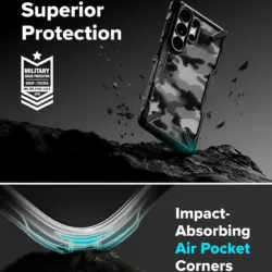 Ringke รุ่น Fusion X - เคส Galaxy S26 Ultra - สี Camo Black