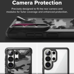 Ringke รุ่น Fusion X - เคส Galaxy S26 Ultra - สี Camo Black