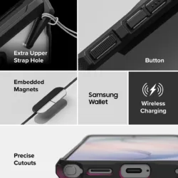 Ringke รุ่น Fusion X Magnetic - เคส Galaxy S26 Ultra - สี Black