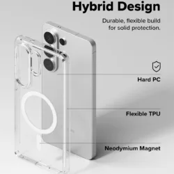 Ringke รุ่น Fusion Magnetic - เคส Galaxy S26 Plus - สี Clear