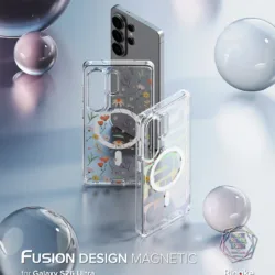 Ringke รุ่น Fusion Magnetic - เคส Galaxy S26 Ultra - สี Dry Flowers