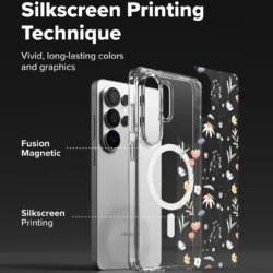 Ringke รุ่น Fusion Magnetic - เคส Galaxy S26 Ultra - สี Dry Flowers