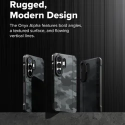 Ringke รุ่น Onyx Alpha Magnetic - เคส Galaxy S26 Ultra - สี Camo Black