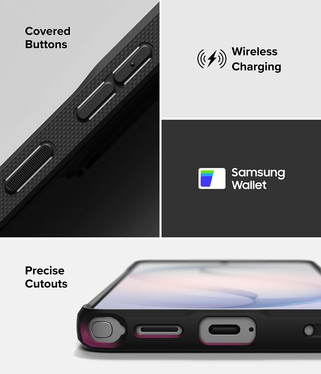 Ringke รุ่น Onyx - เคส Galaxy S26 Plus - สี Black 8 Ringke รุ่น Onyx - เคส Galaxy S26 Plus - สี Black - Image 8