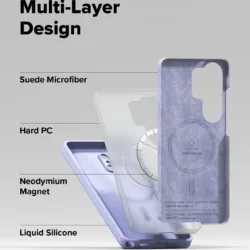 Ringke รุ่น Silicone Magnetic - เคส Galaxy S26 - สี Lavender
