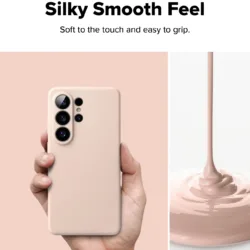 Ringke รุ่น Silicone Magnetic - เคส Galaxy S26 Plus - สี Pink Sand