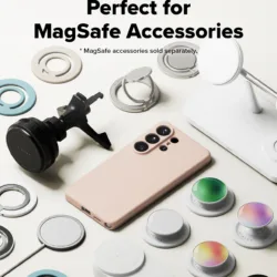 Ringke รุ่น Silicone Magnetic - เคส Galaxy S26 Plus - สี Pink Sand