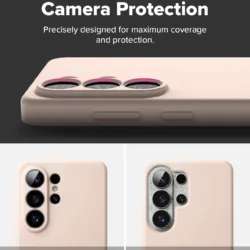 Ringke รุ่น Silicone Magnetic - เคส Galaxy S26 Plus - สี Pink Sand