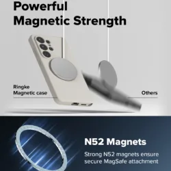 Ringke รุ่น Silicone Magnetic - เคส Galaxy S26 - สี Stone