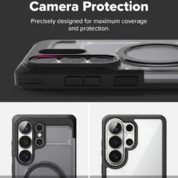 Ringke รุ่น UX Magnetic - เคส Galaxy S26 Ultra - สี Smoke Black