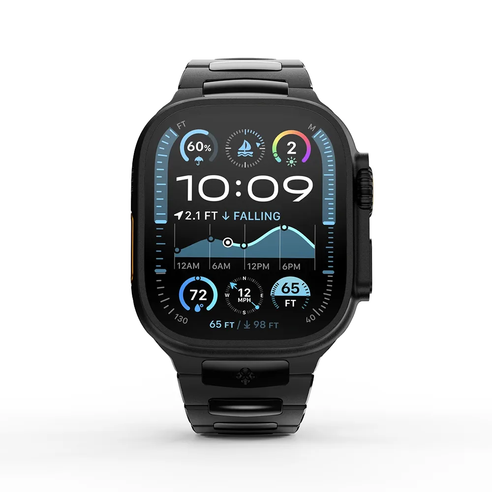 Golden Concept รุ่น Royal II - สายนาฬิกา Apple Watch 45/46/49mm - สี Black 2 Golden Concept รุ่น Royal II - สายนาฬิกา Apple Watch 45/46/49mm - สี Black - Image 2