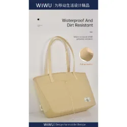 WiWU รุ่น Ora Tote - กระเป๋าถือ Laptop/MacBook ขนาด 14“ - สี Ivory