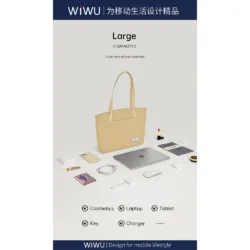 WiWU รุ่น Ora Tote - กระเป๋าถือ Laptop/MacBook ขนาด 14“ - สี Ivory