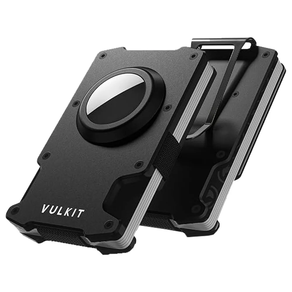 Vulkit รุ่น VCL400 Minimalist Slim Wallet with Money Clip (AirTags) - กระเป๋าเก็บบัตร - สี Black 1 Vulkit รุ่น VCL400 Minimalist Slim Wallet with Money Clip (AirTags) - กระเป๋าเก็บบัตร - สี Black