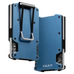 Vulkit รุ่น VCL400 Minimalist Slim Wallet with Money Clip - กระเป๋าเก็บบัตร - สี Blue
