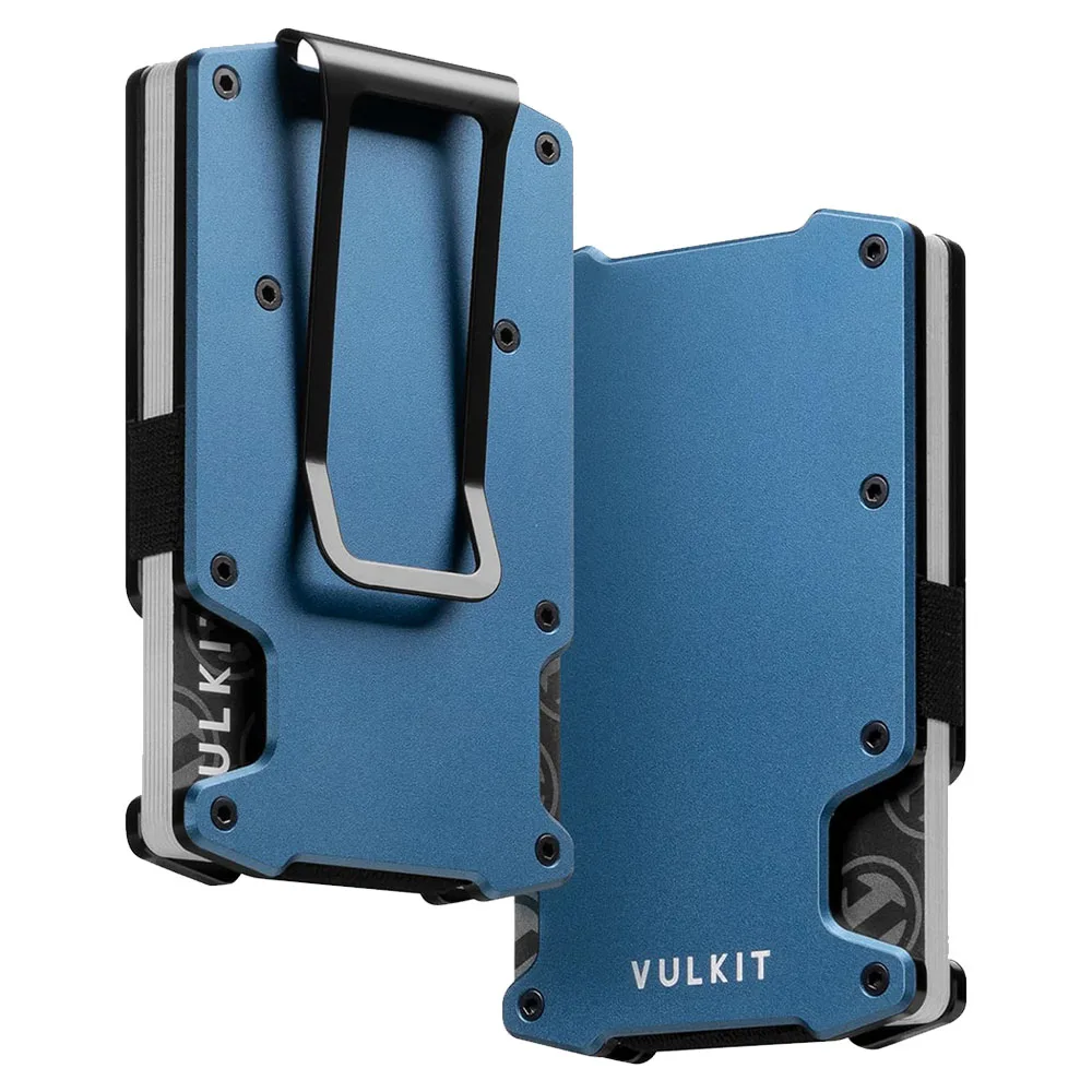 Vulkit รุ่น VCL400 Minimalist Slim Wallet with Money Clip - กระเป๋าเก็บบัตร - สี Blue 1 Vulkit รุ่น VCL400 Minimalist Slim Wallet with Money Clip - กระเป๋าเก็บบัตร - สี Blue