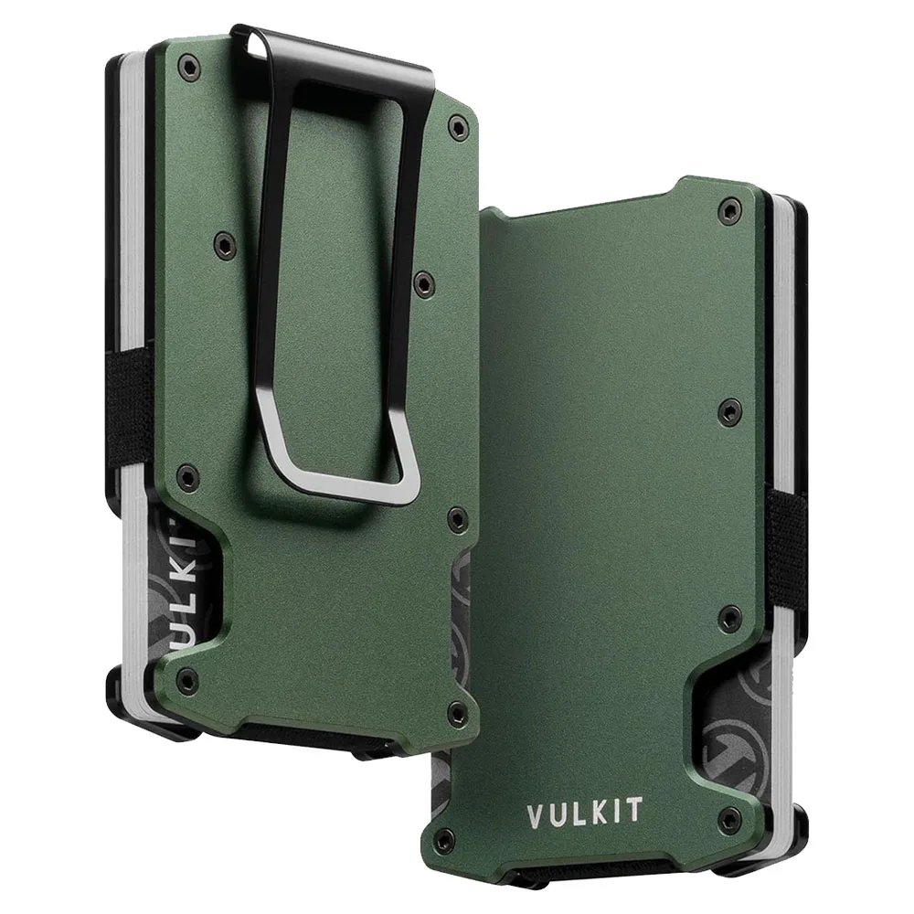 Vulkit รุ่น VCL400 Minimalist Slim Wallet with Money Clip - กระเป๋าเก็บบัตร - สี Green 1 Vulkit รุ่น VCL400 Minimalist Slim Wallet with Money Clip - กระเป๋าเก็บบัตร - สี Green