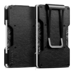 Vulkit รุ่น VCL300 Minimalist Metal Wallet with Money Clip - กระเป๋าเก็บบัตร - สี Retro-Black