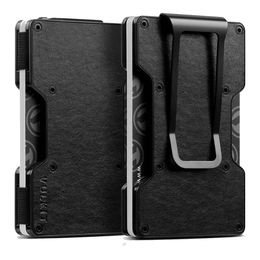 Vulkit รุ่น VCL300 Minimalist Metal Wallet with Money Clip - กระเป๋าเก็บบัตร - สี Retro-Black 1 Vulkit รุ่น VCL300 Minimalist Metal Wallet with Money Clip - กระเป๋าเก็บบัตร - สี Retro-Black