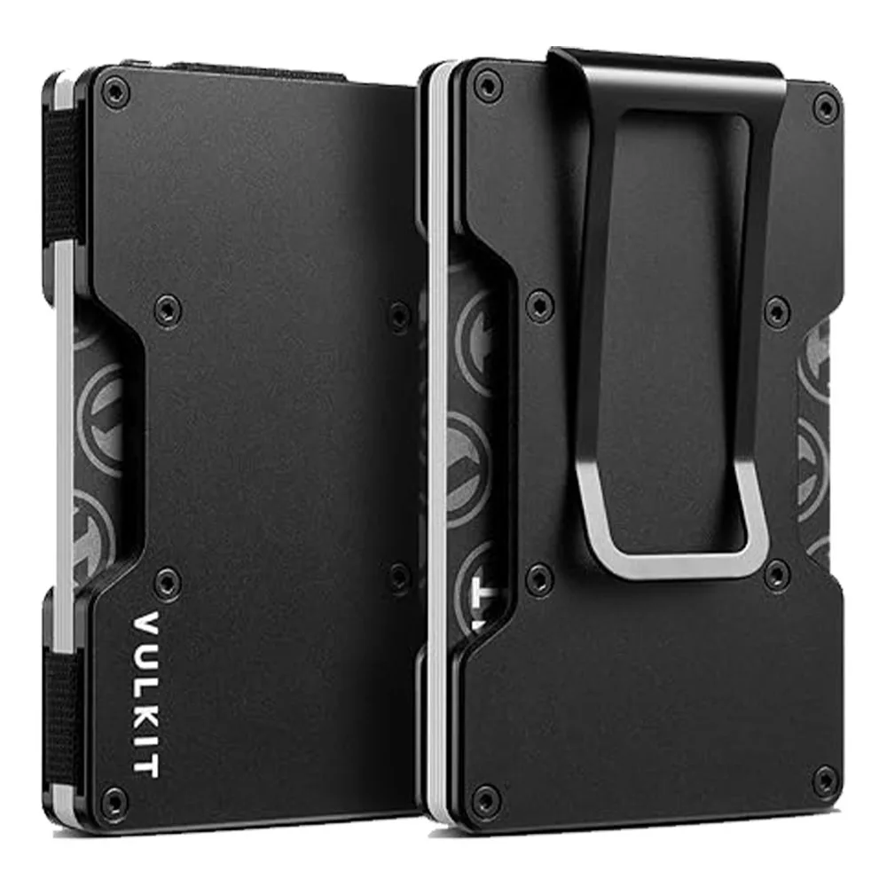 Vulkit รุ่น VCL300 Minimalist Metal Wallet with Money Clip - กระเป๋าเก็บบัตร - สี Black 1 Vulkit รุ่น VCL300 Minimalist Metal Wallet with Money Clip - กระเป๋าเก็บบัตร - สี Black