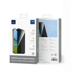 WiWU รุ่น 2.5D iPrivacy Tempered Glass - ฟิล์มกระจก iPhone 17 Pro Max