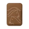 Casetify รุ่น Snappy™ Bioveg Horse Wallet - ที่เก็บบัตรติดหลังมือถือ - สี Tan
