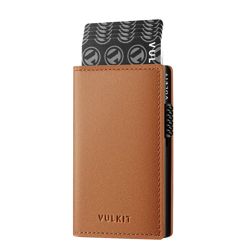 Vulkit รุ่น VC305P Slim Card Holder - กระเป๋าเก็บบัตร - สี Nappa-Brown 1 Vulkit รุ่น VC305P Slim Card Holder - กระเป๋าเก็บบัตร - สี Nappa-Brown