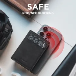 Vulkit รุ่น VC502 Card Holder with Magnetic Closure - กระเป๋าเก็บบัตร - สี Black 7 Vulkit รุ่น VC502 Card Holder with Magnetic Closure - กระเป๋าเก็บบัตร - สี Black