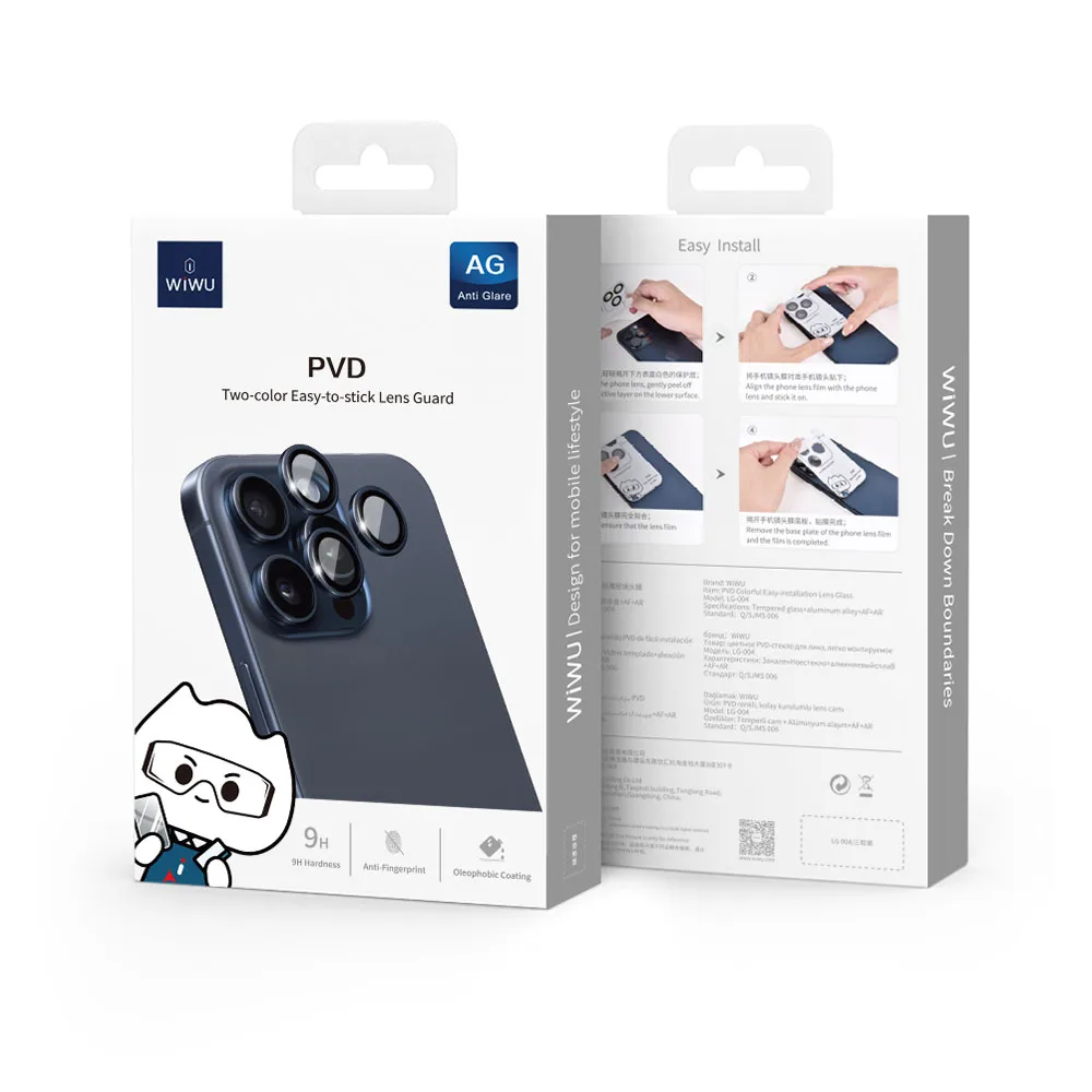 WiWU รุ่น PVD Dual Color Lens Guard - กระจกเลนส์กล้อง iPhone 16 Pro / 16 Pro Max 2 WiWU รุ่น PVD Dual Color Lens Guard - กระจกเลนส์กล้อง iPhone 16 Pro / 16 Pro Max - Image 2
