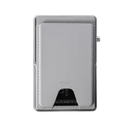 WiWU รุ่น Regal Magsafe Metal Stand Card Holder - ที่เก็บบัตรและขาตั้งติดหลังมือถือ - สี Grey