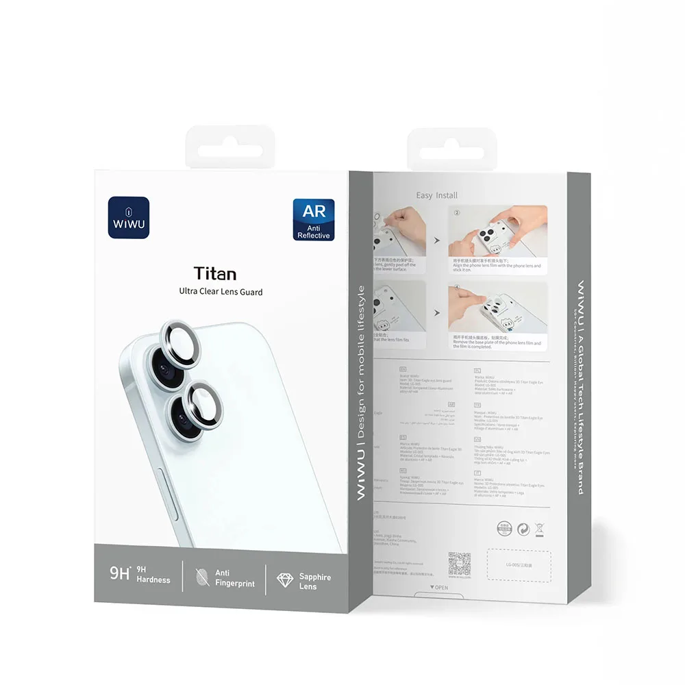 WiWU รุ่น Titan 3D Eagle Eye Lens Guard - กระจกเลนส์กล้อง iPhone 17 / 16 Plus 8 WiWU รุ่น Titan 3D Eagle Eye Lens Guard - กระจกเลนส์กล้อง iPhone 17 / 16 Plus - Image 8