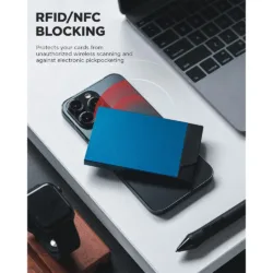 Vulkit รุ่น VC400 Pop up Slim Card Holder - กระเป๋าเก็บบัตร - สี Navy 10 Vulkit รุ่น VC400 Pop up Slim Card Holder - กระเป๋าเก็บบัตร - สี Navy